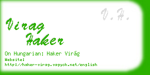 virag haker business card